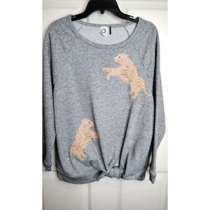 Anthropologie Akemi + Kin Tiger Knot Sweatshirt Sweater Pullover Size Medium